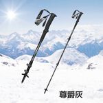 【Pioneer 開拓者】二入組 新款航太級鋁合金登山杖 尊爵灰, , large