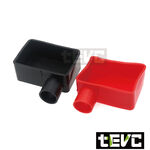 《tevc》BK007 電瓶保護 絕緣保護套 橡膠套 防塵蓋-黑色, , large