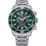 CITIZEN 星辰 Promaster 光動能潛水計時手錶-銀x綠/44.5mm CA0820-50X, , large