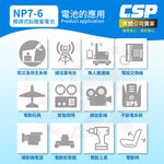 YUASA NP7-6 鉛酸電池 6V7Ah UPS 緊急照明燈充電燈具 電子秤 電動工具 兒童電動車, , large