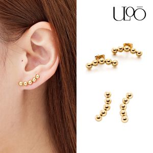 【快速出貨】ULOO Glimmer 優雅圓珠耳環 耳針-金色 UE1000210