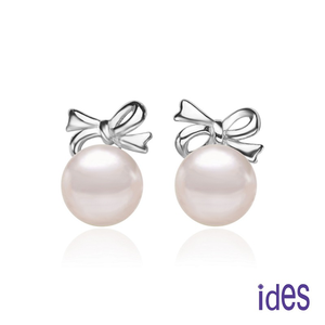 [ides愛蒂思]日本設計AKOYA經典系列珍珠耳環6.5-7mm/小清新
