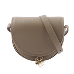 SEE BY CHLOE MARA BAG 牛皮小款斜背馬鞍包/灰色, , large