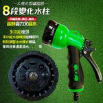 金德恩 GS MALL 台灣製造 超值二組 25呎 EVA伸縮透明水管 彈簧水管 園藝水管 洗車 清潔水管 清洗水管 EVA水管 25呎, , large
