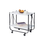 One-touch foldable 2 tier trolley, , large