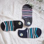 [Kaimei Cotton Industry] 10 pairs set, random and excellent, MIT made in Taiwan, pure cotton non-slip right-angle socks, striped style, Kaimei Cotton Industry, , large