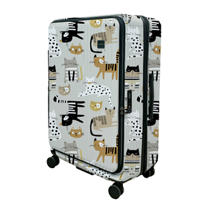 NaSaDen Rhein Series [Stripe Cat]25" Front Opening Luggage