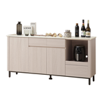 【唯熙傢俱】馬修斯橡木白5.3尺石面餐櫃, , large