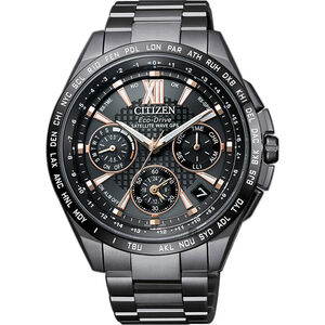 ∣ ∣CITIZEN星辰 限量 光動能鈦GPS衛星對時手錶-黑/43.5mm CC9017-59G