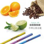 【純鈦細吸管 霧金色】21.5cm 鈦 吸管 環保吸管 旅行吸管, , large