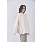 (F) virkin韓牌質感杏色長袖上衣二手衣, , large