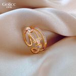 【Gulicc 】古莉可 戒指 雙層皮帶食指戒, , large