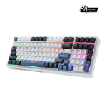 [樂維科技]RKG98機械鍵盤 藍牙三模PBT鍵帽 100鍵K黃軸 RGB 藍色潮汐｜注音, , large