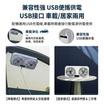 Micro-USB car ventilation fan - white (dual vents), , large