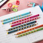 【德國天鵝STABILO】EASYgraph 人體工學思筆樂洞洞鉛筆-2支入左手HB淺藍(STB-49825-5), , large