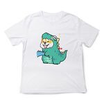 JZ TEE Cat & Shiba Inu - T-Rex Graphic Tee, , large