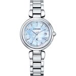 CITIZEN 星辰 XC 限量鈦金屬光動能電波女錶 ES9461-51W 【台灣限量50只】, , large