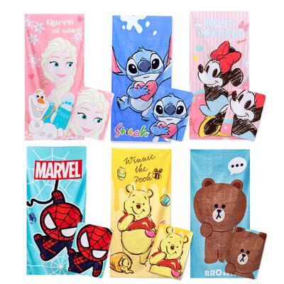 (多款)Disney迪士尼卡通系列純棉大浴巾 【旺達棉品】