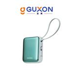 【Leo手機周邊專賣店】 GUXON古尚 巧方塊雙線行動電源 /  10000mAh/  Type-C+Lightning 琉璃藍, , large