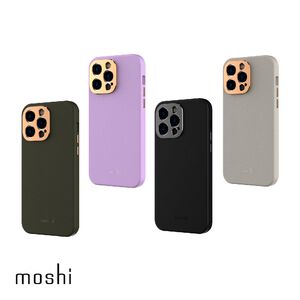 Moshi iPhone 14 Napa皮革保護殼 支援Magsafe
