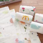 [Kaimei Cotton Industry] 8 randomly selected pure cotton double-layer high-density extended gauze towel/gauze towel/sports towel, , large