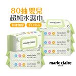 美麗佳人加厚嬰兒濕巾(80抽x1包) 純水加厚濕巾 純水濕巾 掀蓋式 柔膚濕巾 EDI純水 加厚款 【旺達棉品】MC-DR80, , large