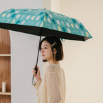 【rento】UV Protection Automatic Umbrella with Black Coating – Half Circle, , large