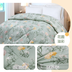 【多利寶寢具】Indian_印花雙人可水洗新科技抗菌羽絲絨被-花園溢彩, , large