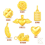 【TLH】母親節限定 黃金墜項鍊 愛情限時批 約重0.02錢&plusmn;0.01, , large