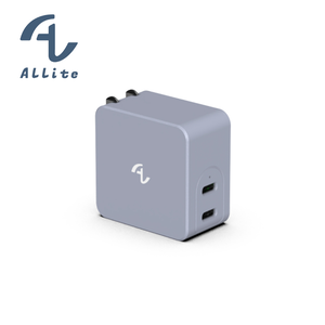[萬摩科技]Allite GaN 氮化鎵雙口 USB-C 快充充電器｜紫薯芋泥