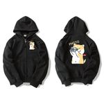 JZ TEE Shiba Inu & Cat - Photo Hoodie, , large