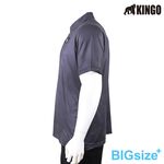 KINGO-大尺碼-男款 排汗POLO衫-鐵灰-413205, , large