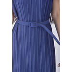 (M) 質感無袖藍色綁帶洋裝二手衣, , large