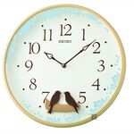 SEIKO 精工 幸福喜鵲掛鐘 時鐘-米/33cm QXC237Z, , large
