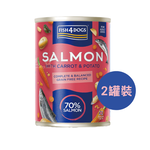 【倆寶貝精品館】海洋之星FISH4DOGS 無榖低敏 鮭魚主食犬罐-胡蘿蔔&馬鈴薯 395gｘ2罐, , large