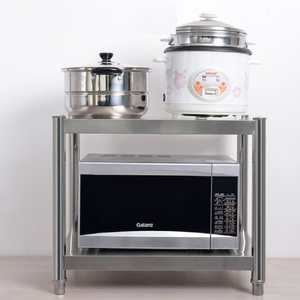 【誠宜居家】70x50x53公分 升級款加粗加厚(二層不鏽鋼置物架)-加強底部橫梁 收納架 不鏽鋼置物架 不銹鋼置物架 廚房不銹鋼置物架 置物架 家電架 廚房架 架子