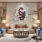 【御畫房】民俗系列三 國家一級畫師手繪油畫80×80cm(VF-184), , large