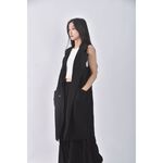 (M) yu pai無袖黑色外套二手衣, , large