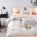 【DUYAN 竹漾】 奧地利天絲單人/雙人/加大床包鋪棉兩用被套組 / 多款任選 台灣製	, , large