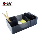 B-012 stacking storage box-red 3-piece set, , large