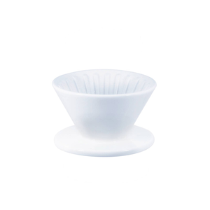 PEARL HORSE Cone Ceramic Coffee Dripper – 1–2 Cups,White – JA-06-01-C-W