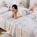【Adorar愛朵兒】夏季防蚊冰絲涼感被150*200cm(藍星月月), , large