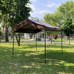 【振盛塑膠】八角山形帳（折疊式帳篷）/PVC布八角骨架/咖啡色, , large