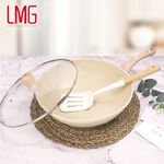 【LMG】 香草系列日式不沾炒鍋-30CM 贈漏鏟+料理鏟組, , large