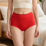 【伊柔 EVEROY】棉柔無痕收邊中腰包覆紅內褲｜舒適包臀 M-XL適穿 W069, , large