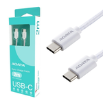 【ADATA 威剛】USB-C to USB-C 白色 充電傳輸線 編織線 長度 200cm, , large