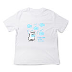 JZ TEE White Cat-Fish Eating Graphic Tee, , large