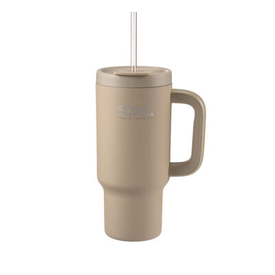 SORIL防漏密封隨行杯950ml-奶茶