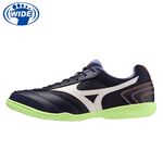 MIZUNO MRL SALA CLUB IN 藏青白 成人室內足球鞋 平底足球鞋 寬楦 Q1GA230383, , large