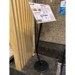 台灣製造-黑色烤漆菜單架-厚實款/收納款 曲線展示架 告示牌 公佈欄 指示牌 公告牌 牌子 翻閱菜單架 P3-01BK, , large